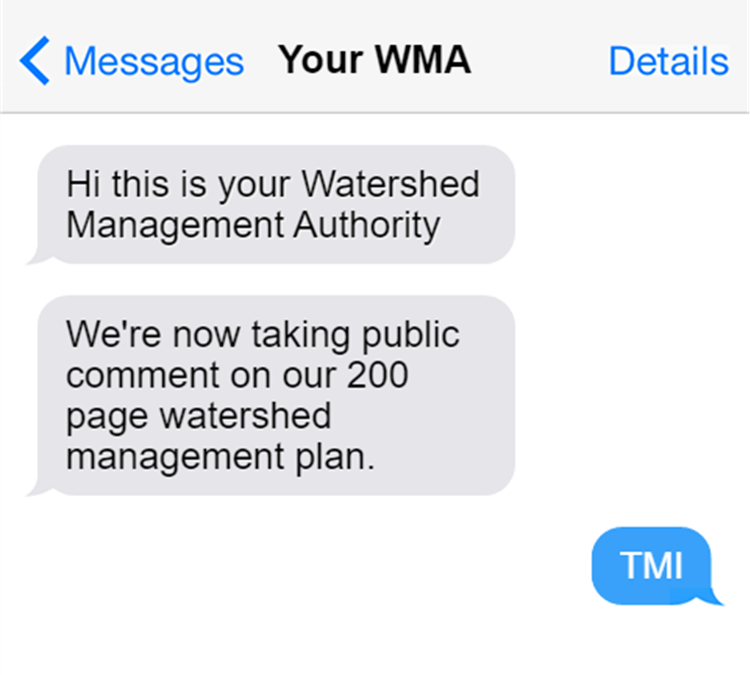 TMI stands for “Watershed Plan”